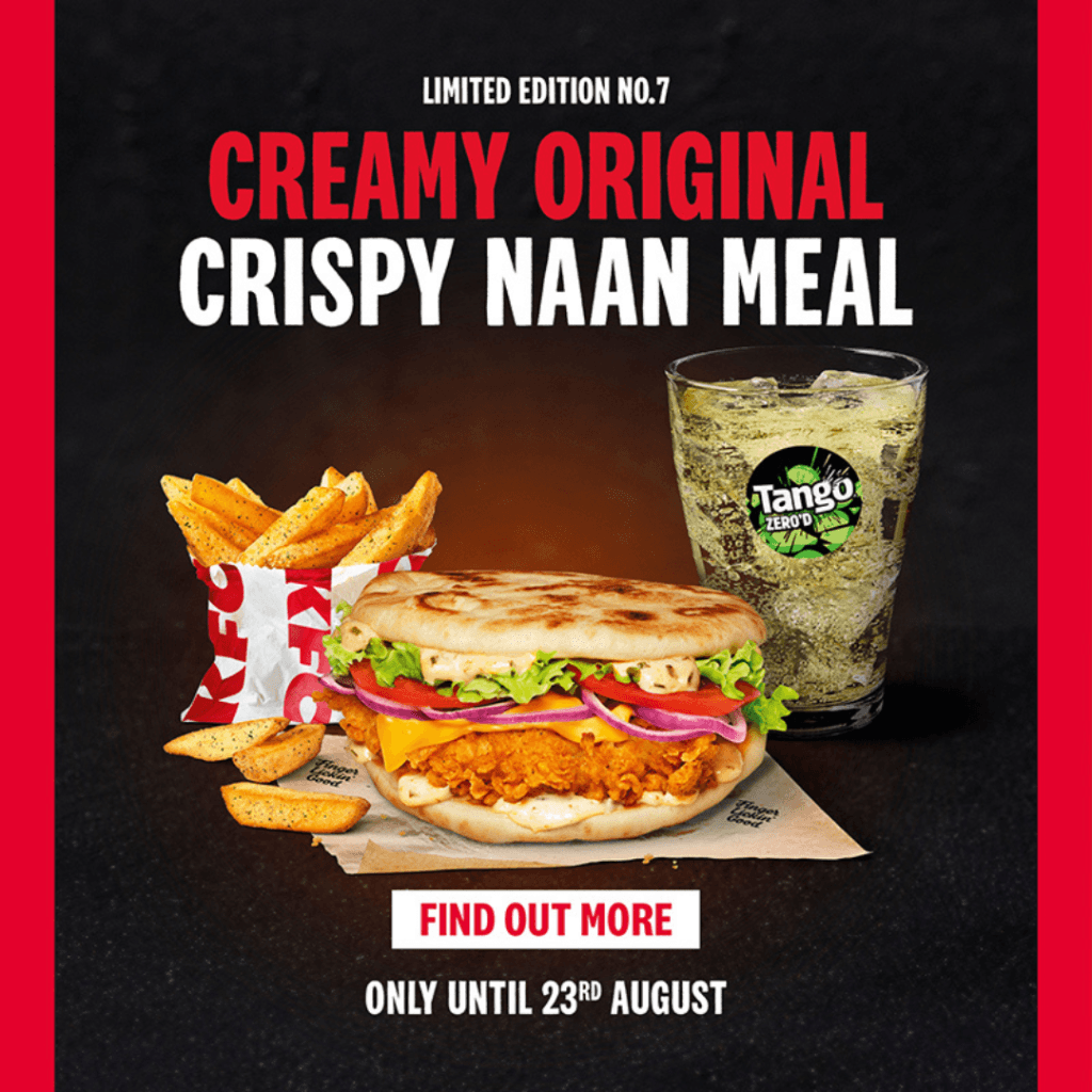 NEW Crispy Naan Range: Street Food Meets KFC 1 KFC Crispy Naan